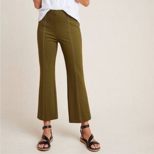 Anthropologie Olive Boot Cut Pants